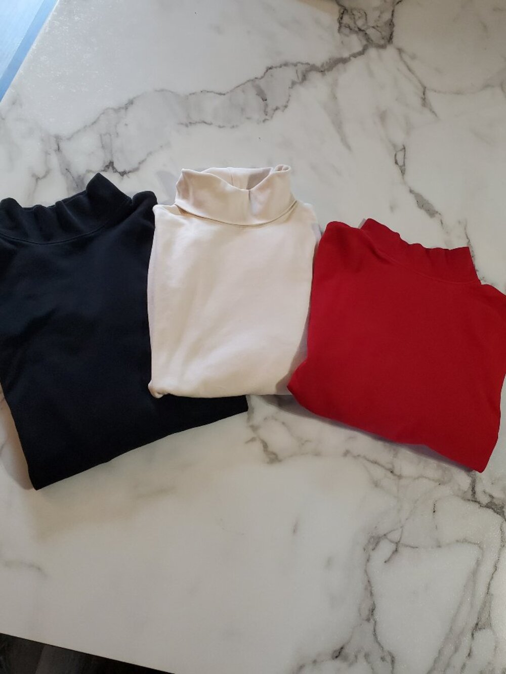 Lot of 3 St Johns Bay Women’s Turtleneck Shirts size XL